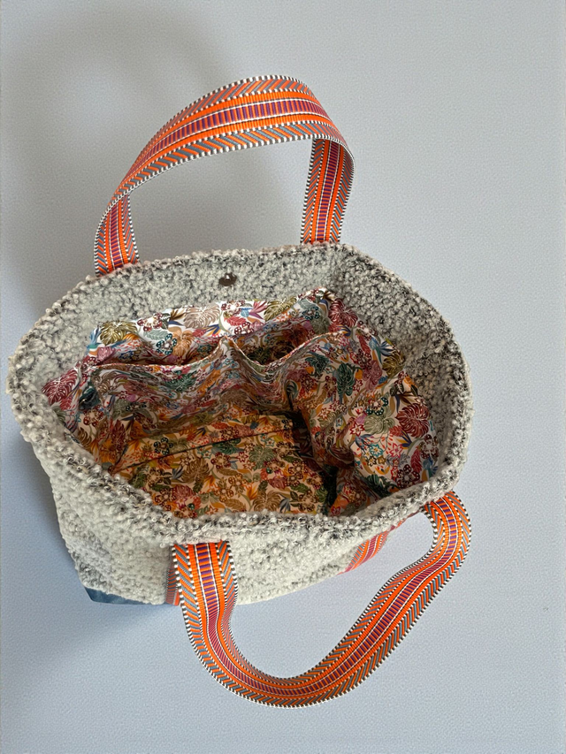 Cabas Essentiel - Bouclette Gris