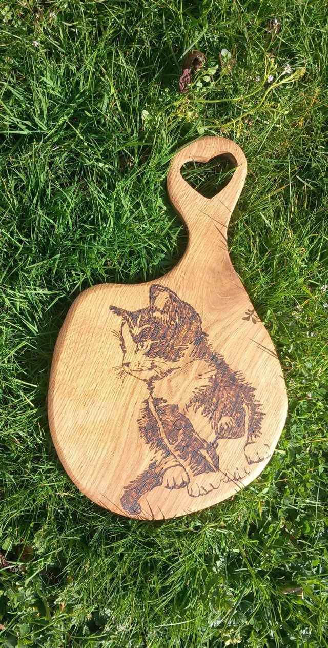 Dessous de plat où planche apéro &quot;Chat&quot;