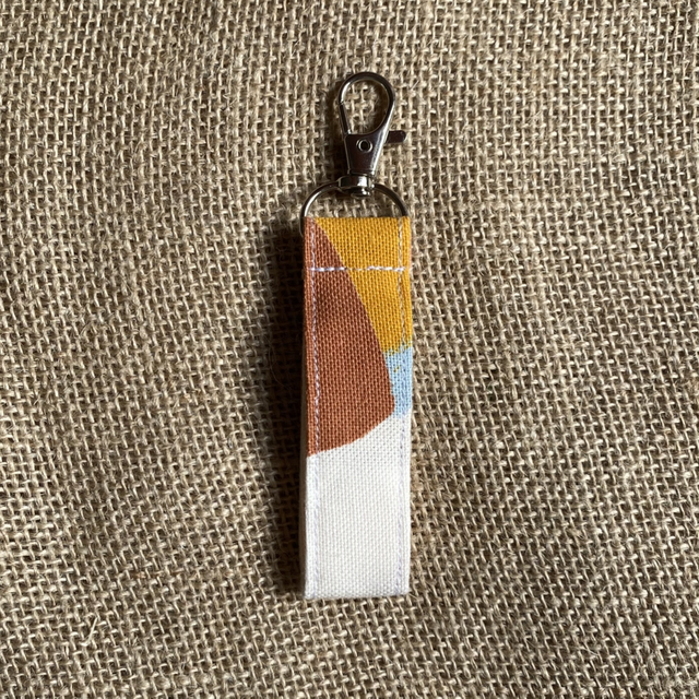 Porte clés imprimer graphique marron 