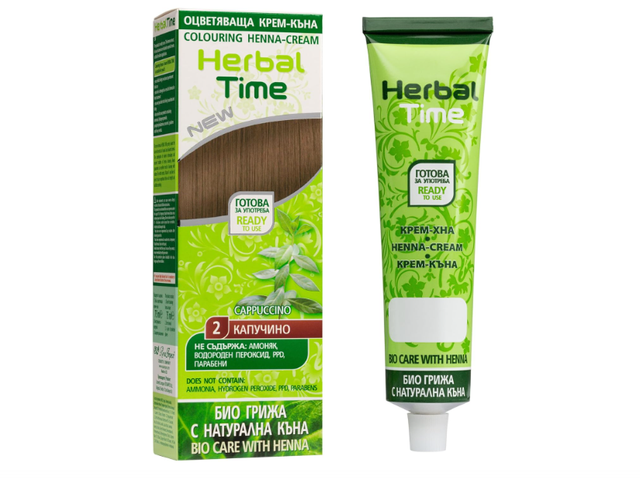 Herbal Time Henna Natural Color Cappuccino 2