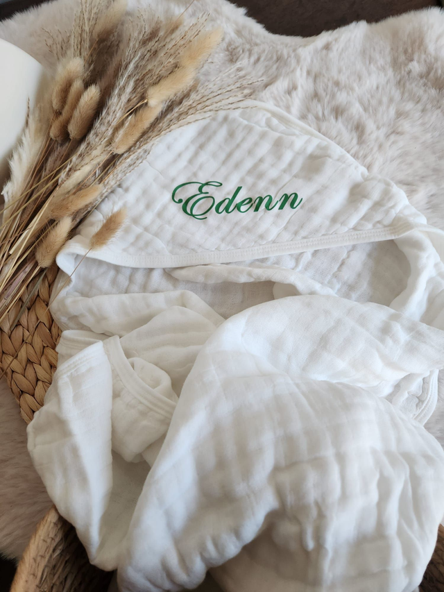 Cape de Bain en Gaze de coton