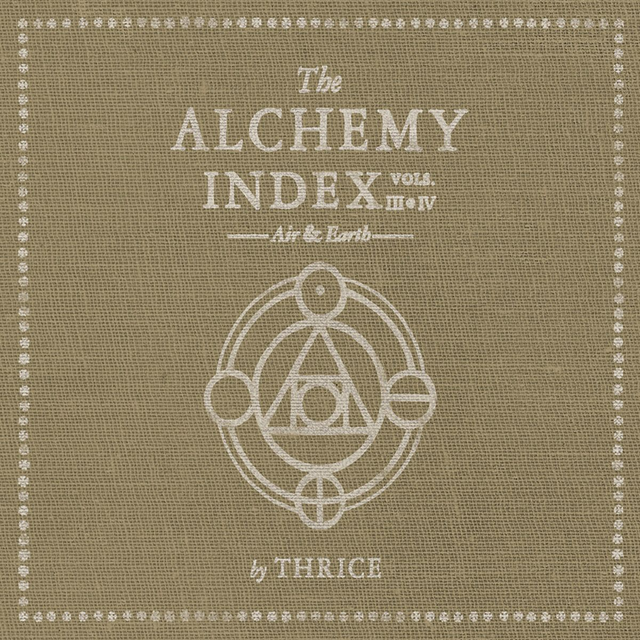 Thrice - The Alchemy Index Vols. III & IV: Air & Earth 2xLP (Translucent Milky Clear / Translucent Tan Vinyl)