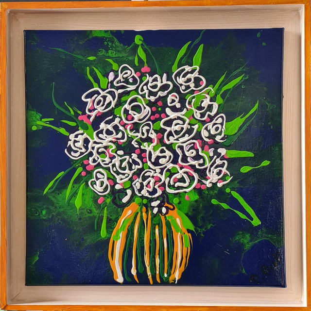 Le bouquet de roses 40x40