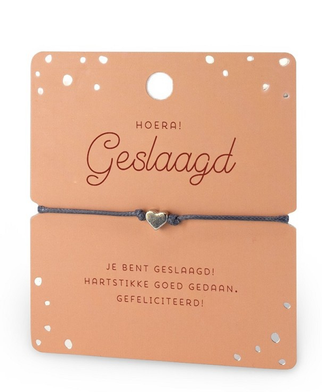 Armband hoera geslaagd