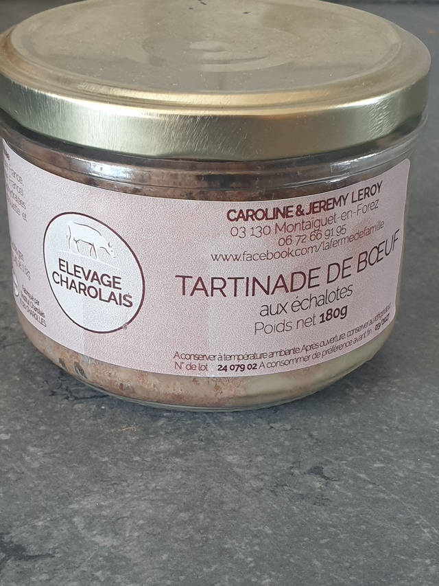 Tartinade de Bœuf aux échalotes