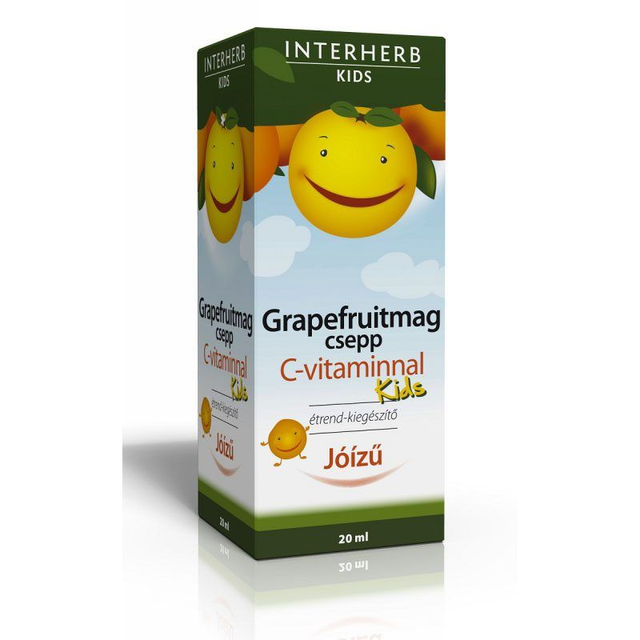 Interherb Kids Výťažok z grapefruitových jadierok s vitamínom C pre deti (20ml)