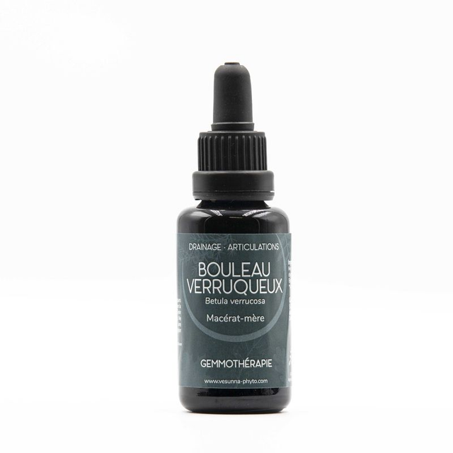 Bouleau Verruqueux Betula pendula Roth Macérat de bourgeons bio 30 ml /Vesunna 