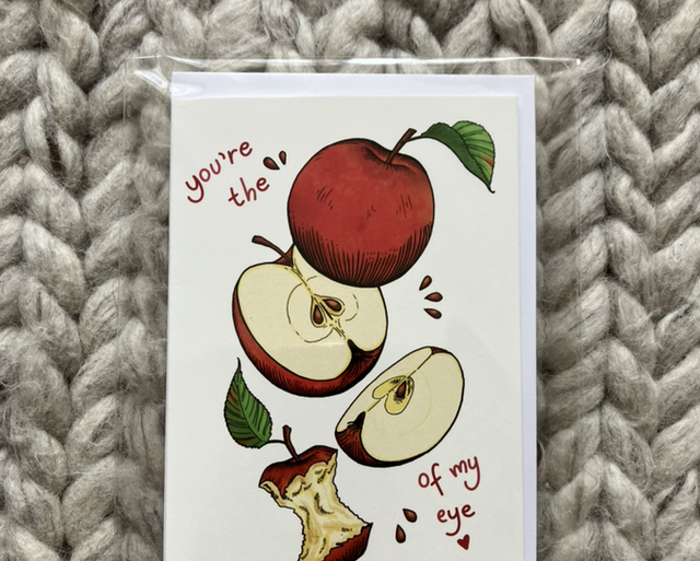 Greeting card Apples