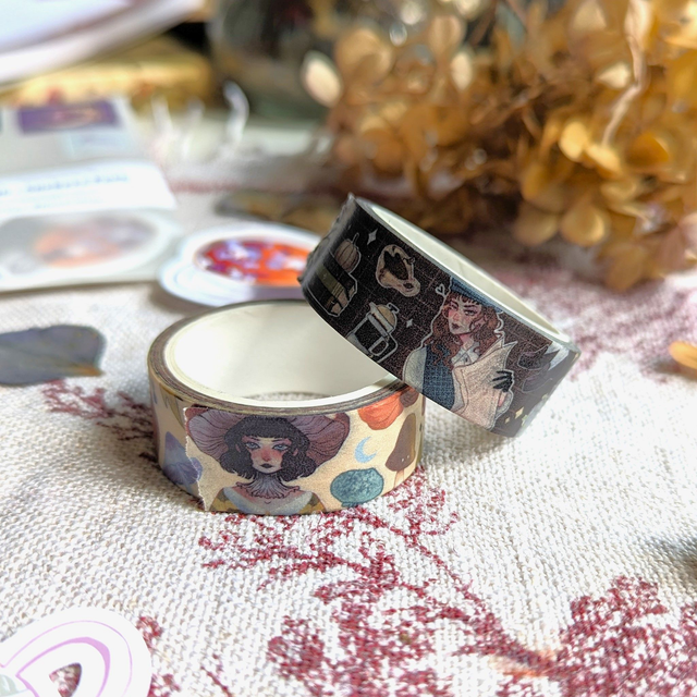 Washi Dark Academia | Ruban adhésif décoratif