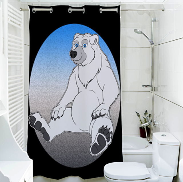Ice bear Duschvorhang 140cm x 200cm