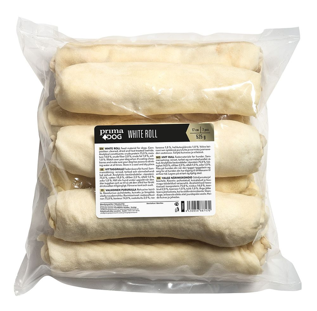 PrimaDog Valkoinen pururulla 13 cm 35 kpl