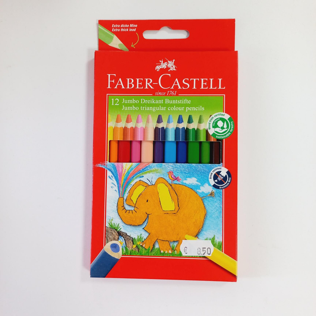 Buntstifte Faber Castell Jumbo Dreikant 12 Stück