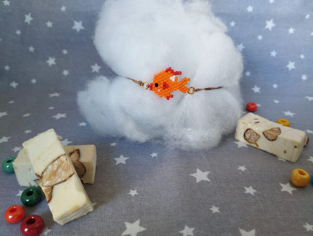 Bracelet poisson rouge