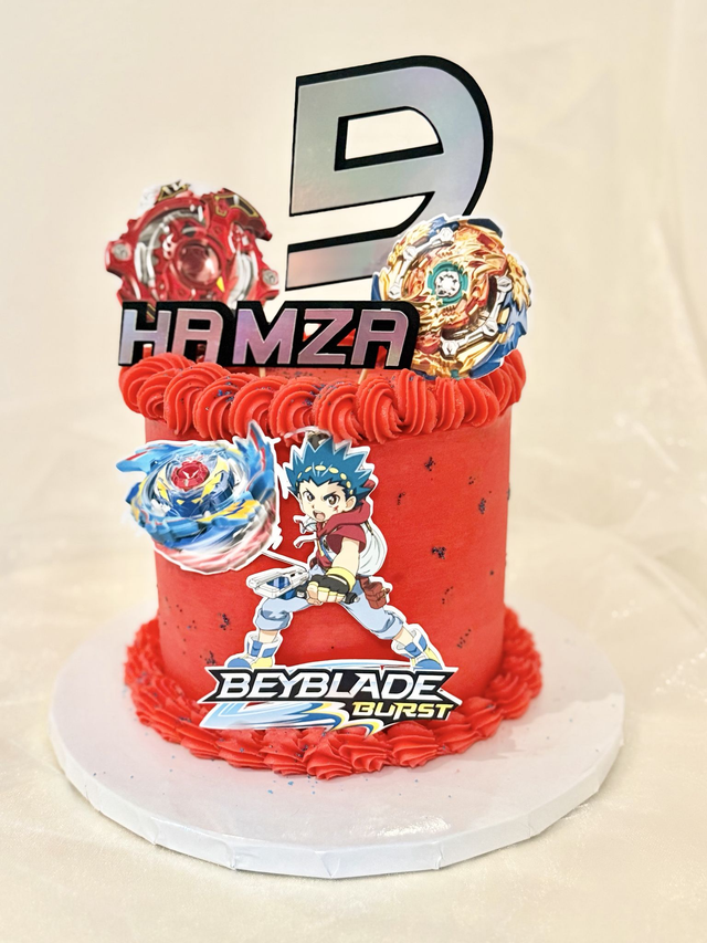 Personalised Beyblade Cake topper