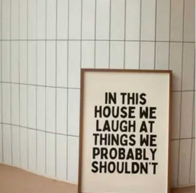 IN THIS HOUSE A4 print