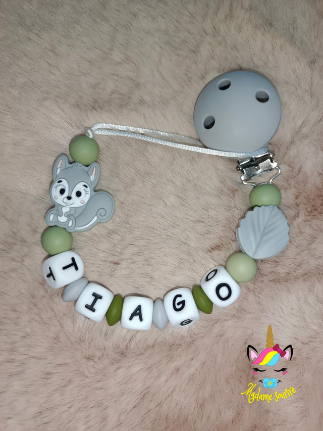 Attache Tétine Écureuil 