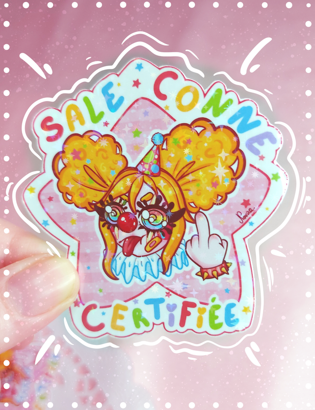 Sticker Sale Conne Certifiée