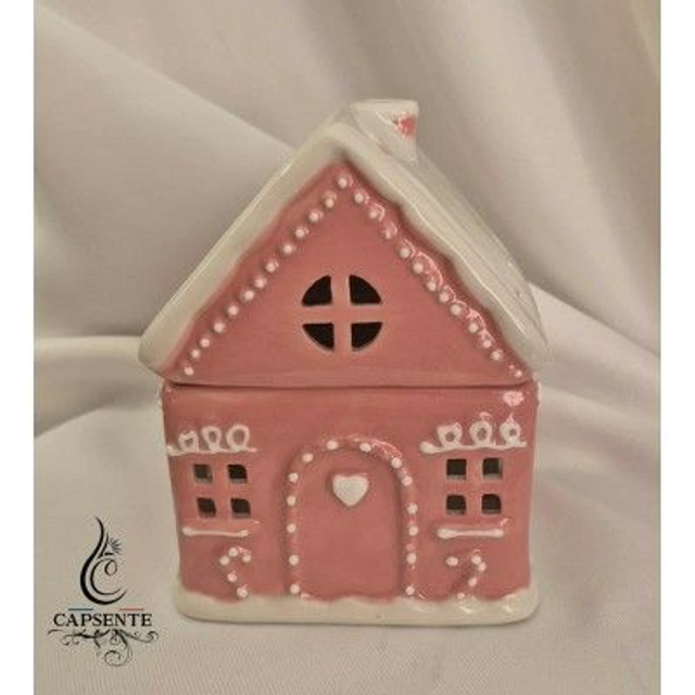 Brûleur petite maison pain d&#039;épices rose