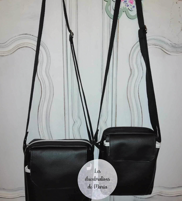 Sacoche homme en simili cuir noir - Elégance et fonctionnalité