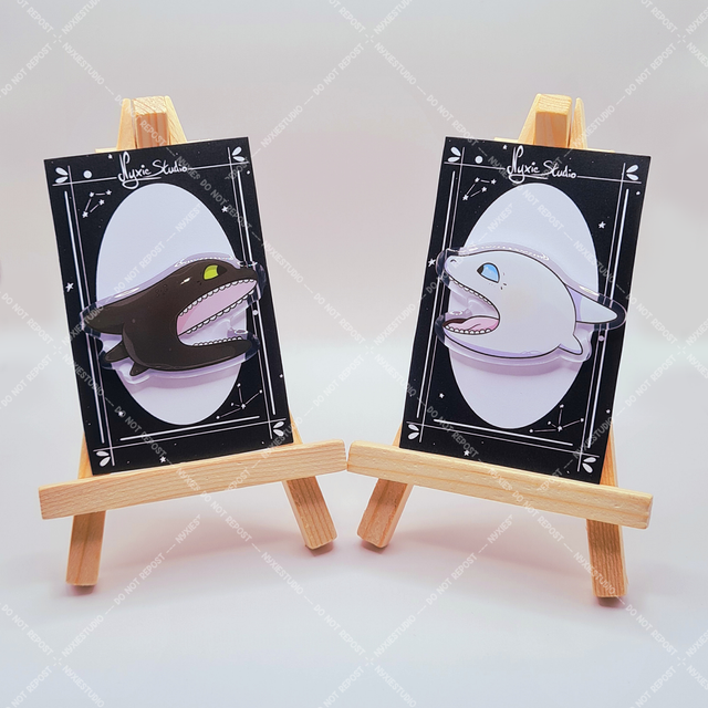 Matching Dragons Acrylic Pins