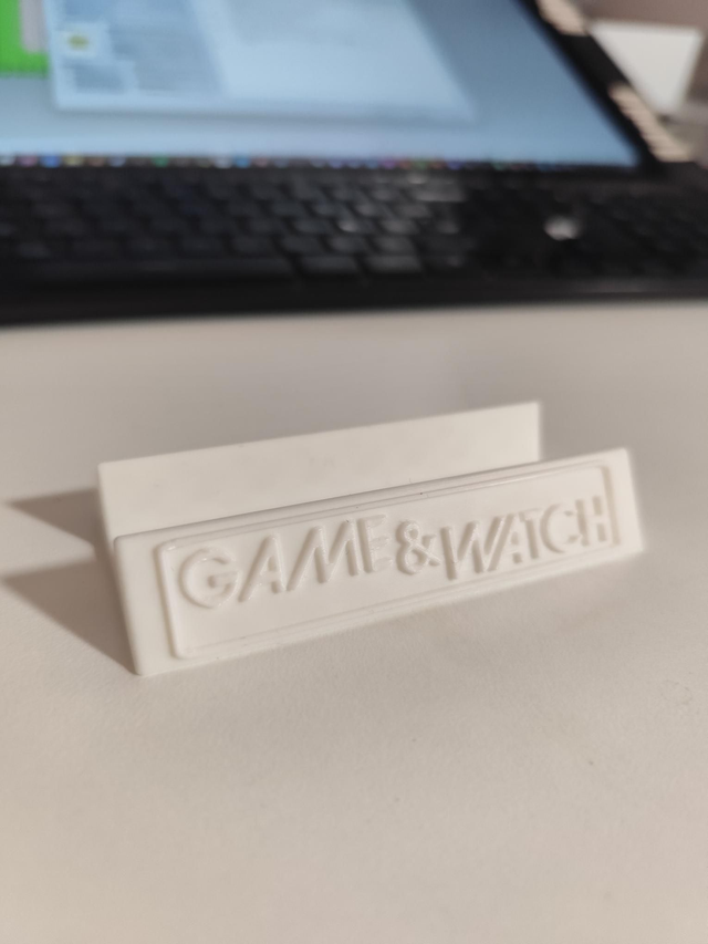 Support d&#039;exposition Game &amp; Watch