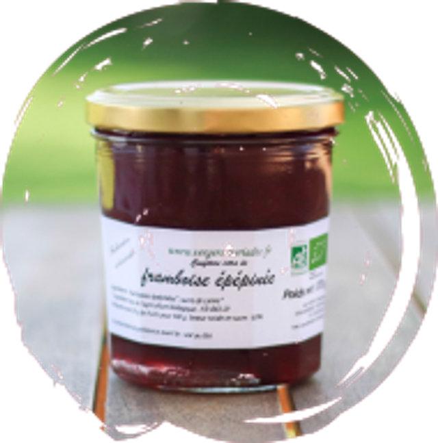 Confiture de framboise épépinée pot de 370 g