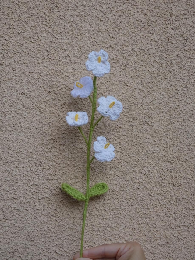 Tige de myosotis blanche 