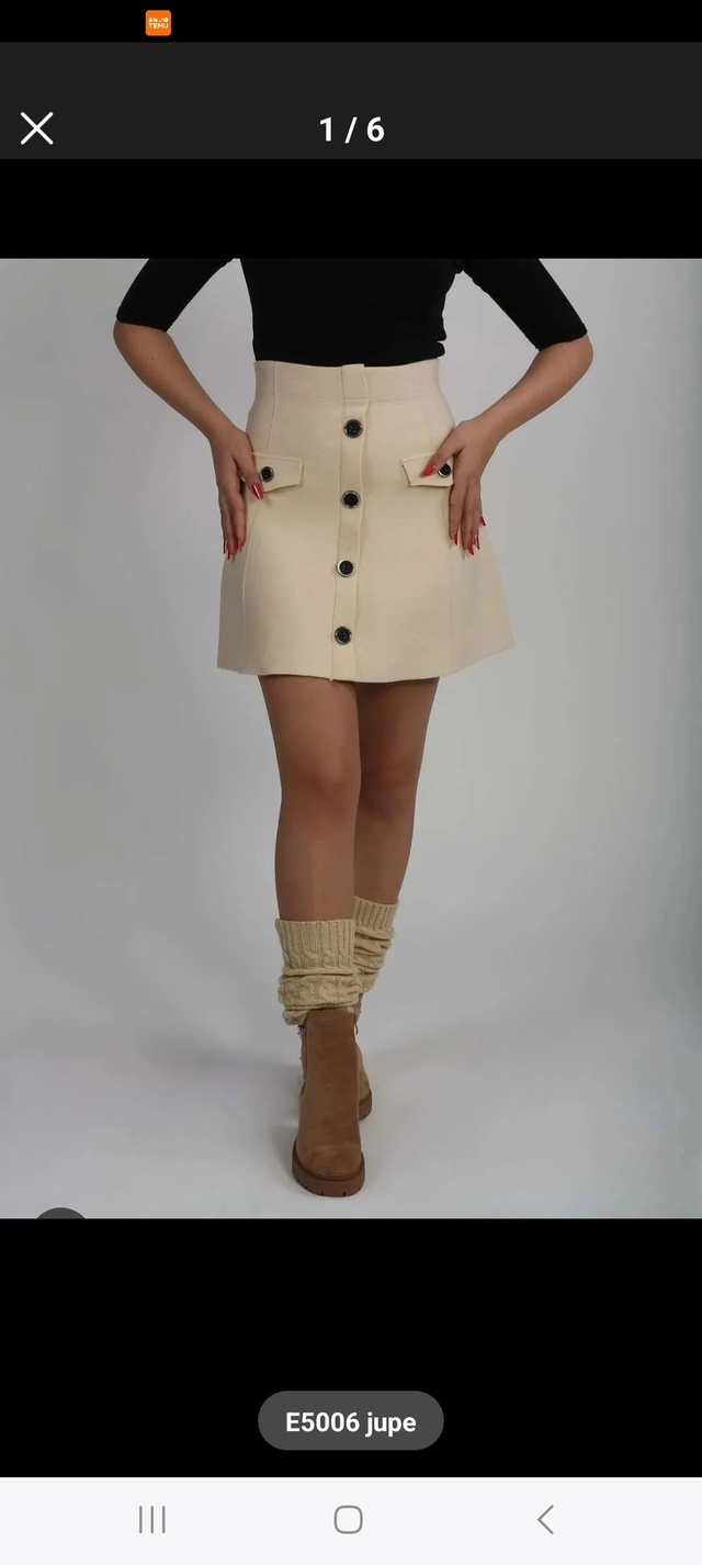 Jupe mi-saison moderne