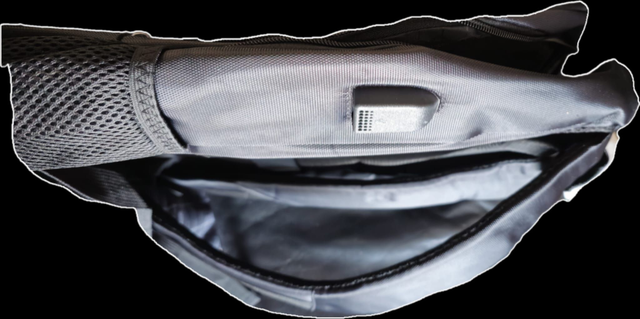 SAC A DOS ODYSSEE NOIR POUR ORDI PORTABLE AVEC USB