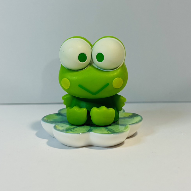 Keroppi Sanrio figure Lilly pad ornament 