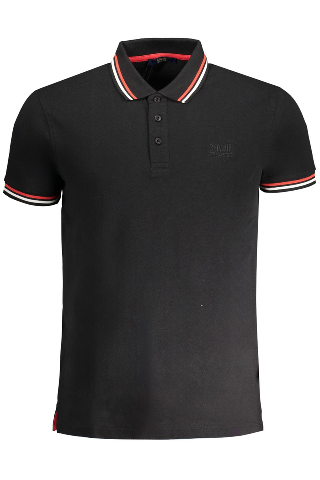 CAVALLI CLASS POLO MANICHE CORTE UOMO NERO