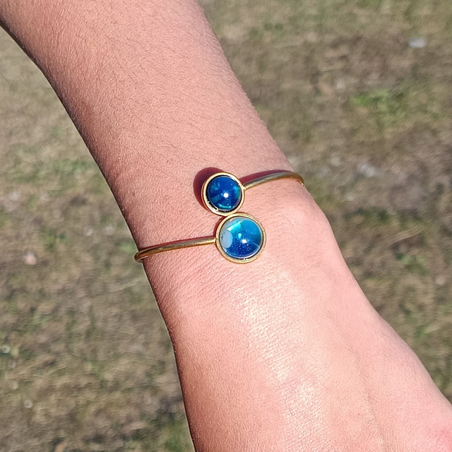 Larmes en duo (doré)