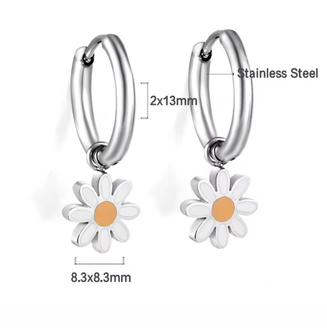 Daisy Huggie Earrings