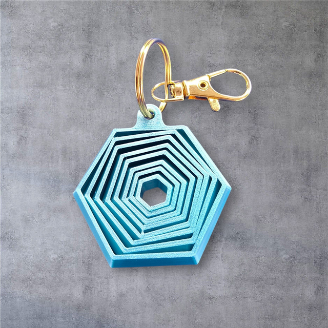 Porte-clé - Hexagone