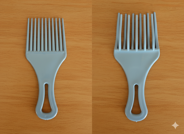 Peigne à boucles, crépus et afro