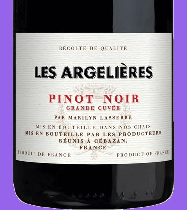 Les Argelières Pinot Noir, 2024, Languedoc-Roussillon