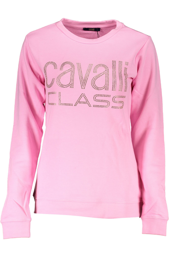 CAVALLI CLASS FELPA SENZA ZIP DONNA ROSA