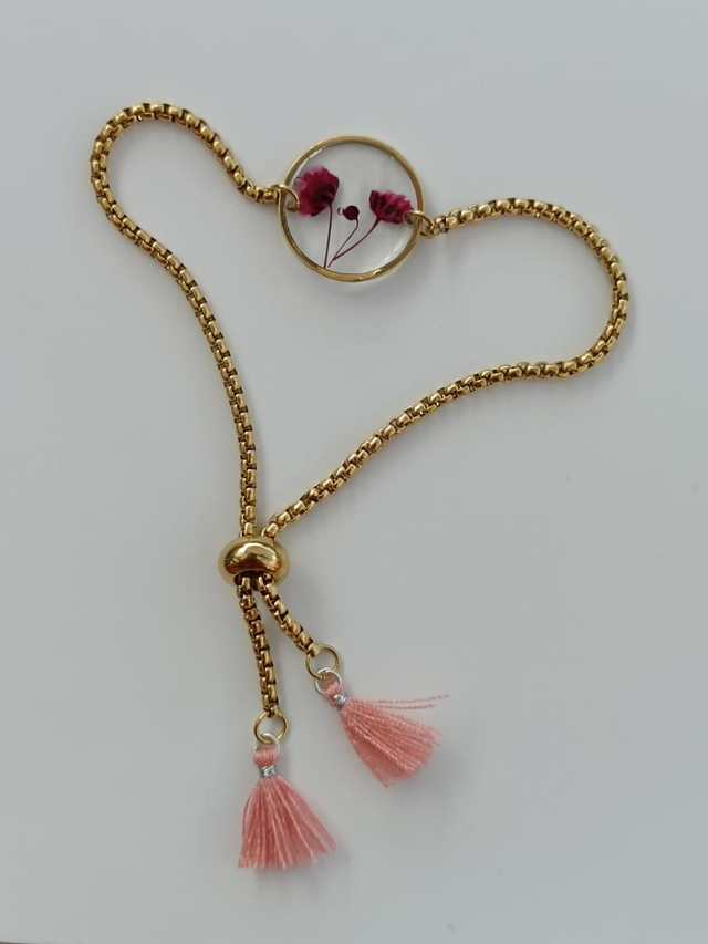 Bracelet pompons Roses 