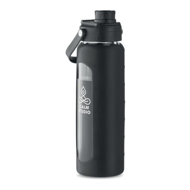 Glass bottle with sleeve 750 ml