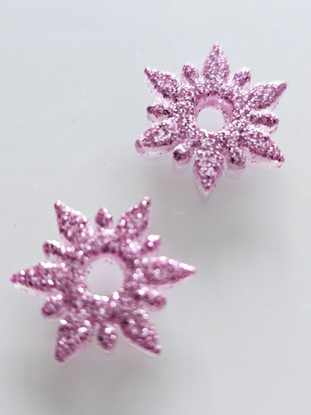 PAIRE PAMPILLES LULU mauve clair semi brillant