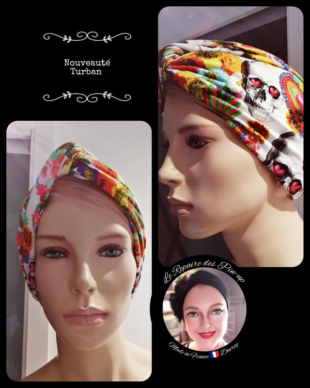 Turban Modèle Skull Multicolore 