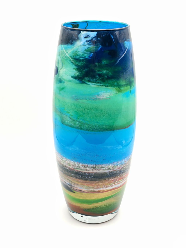 Large Oval Harris Machair Glass Vessel