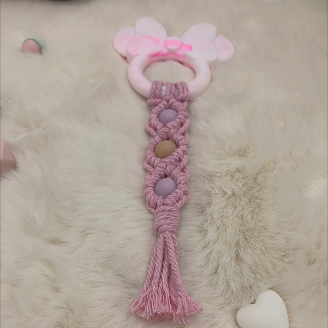 Anneaux dentition rose 