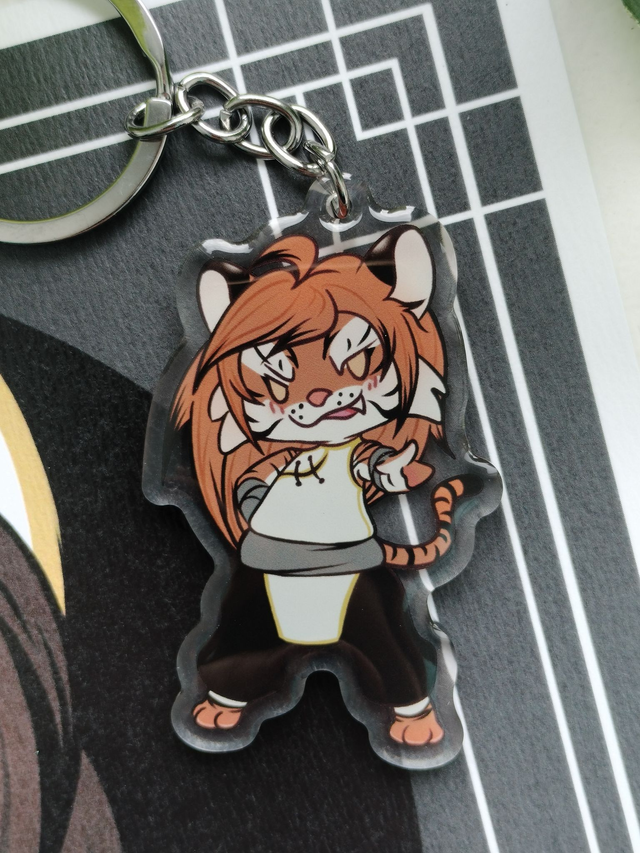 Porte-clé-Tigre chibi