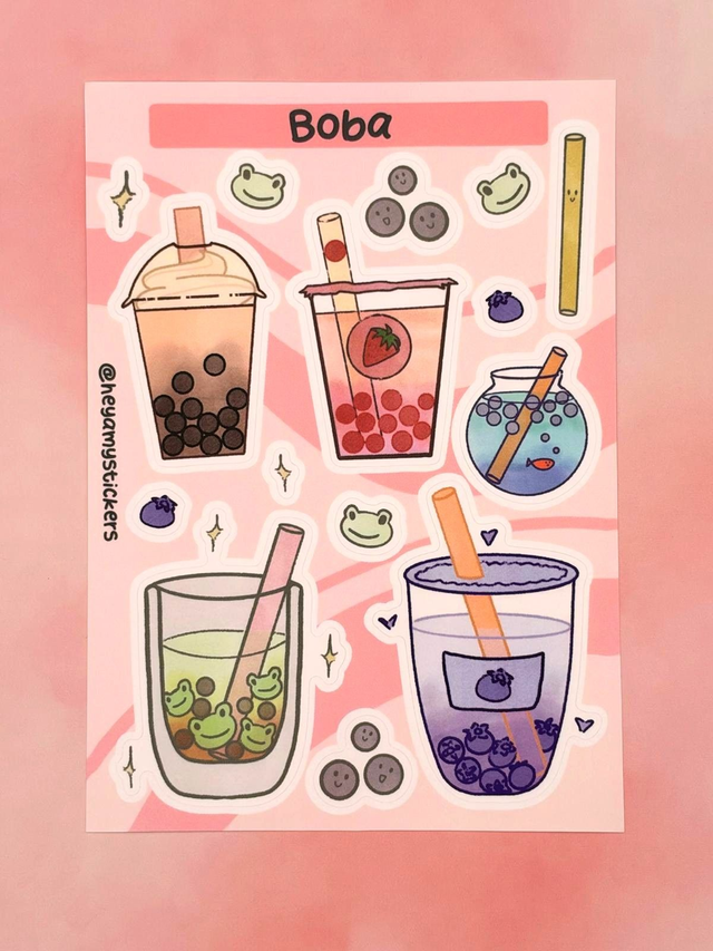 Boba Sticker Sheet