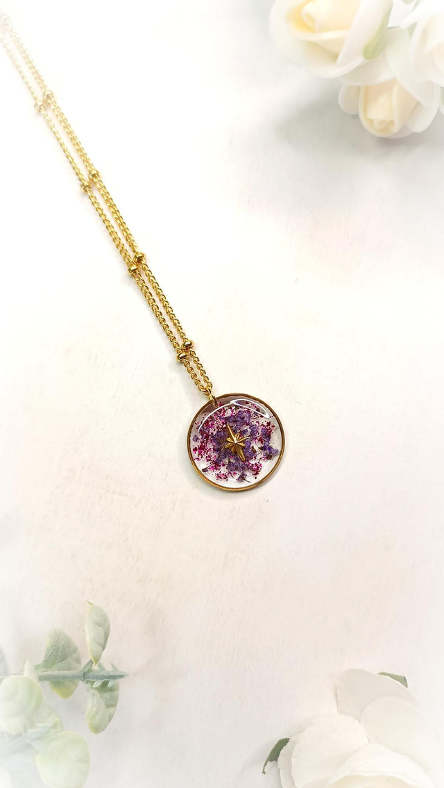 Collier Enfant - KALLISTA Mini - Violet Campanule