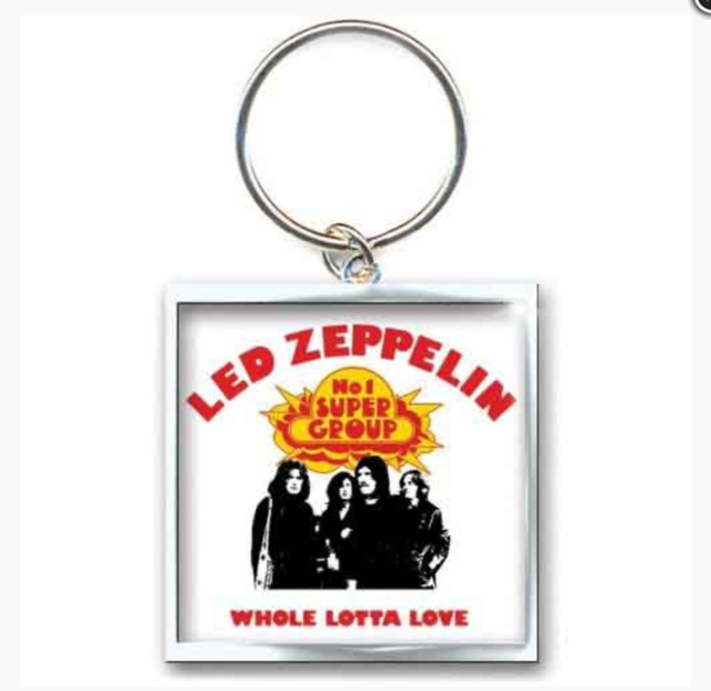 LED ZEPPELIN KEYCHAIN: WHOLE LOTTA LOVE (PHOTO PRINT)  