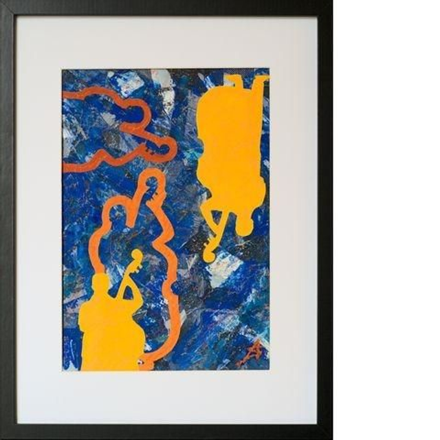 Contrebassistes oranges