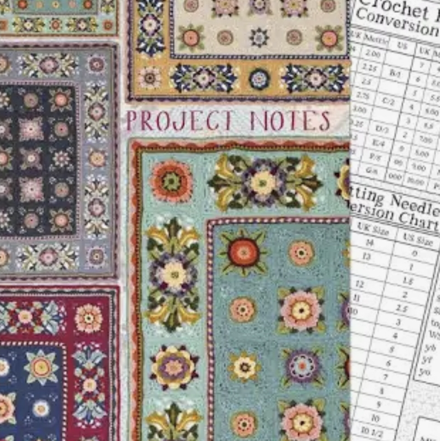 Emma Ball and Jamie Crowe crochet project notes book