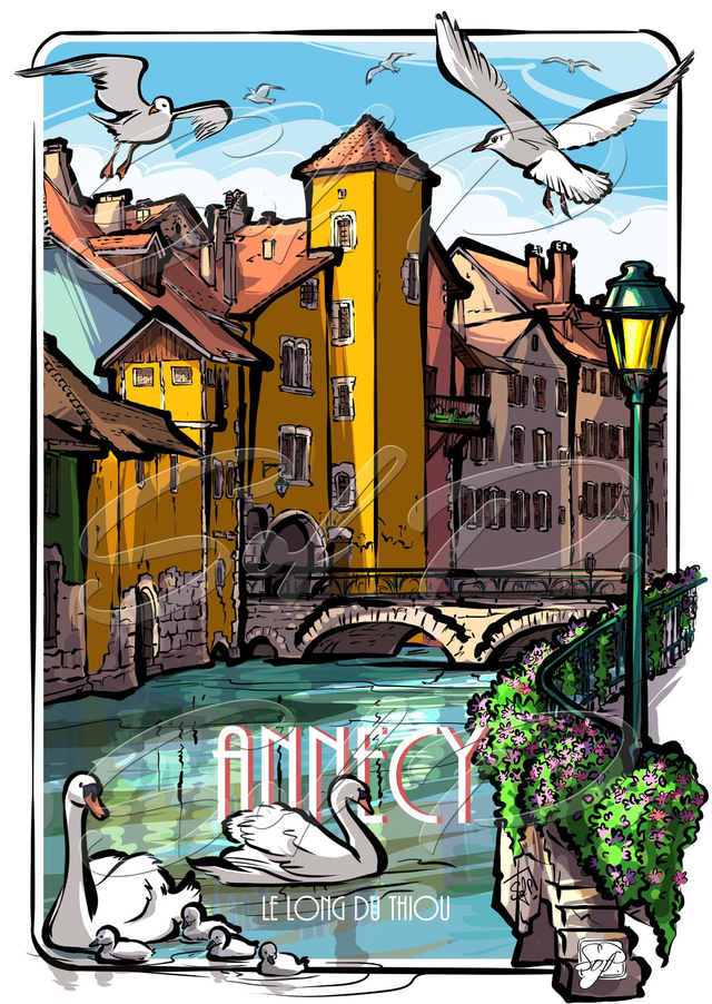 ANNECY - au bord du Thiou